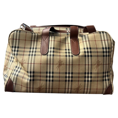 Burberry Travel bag Leather in Brown