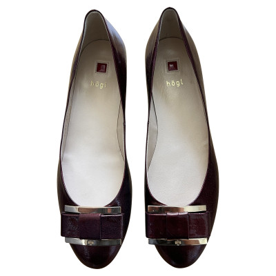 Högl Slippers/Ballerinas Patent leather in Bordeaux