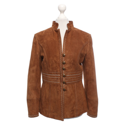 Habsburg Jacket/Coat Leather in Brown