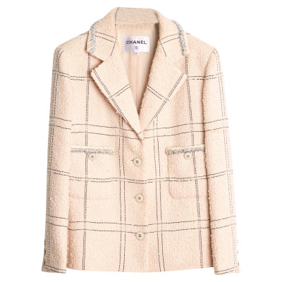 Chanel Jacket/Coat Wool in Nude