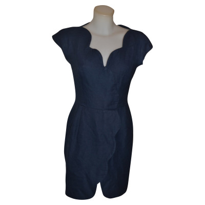 Alberta Ferretti Kleid aus Baumwolle in Blau