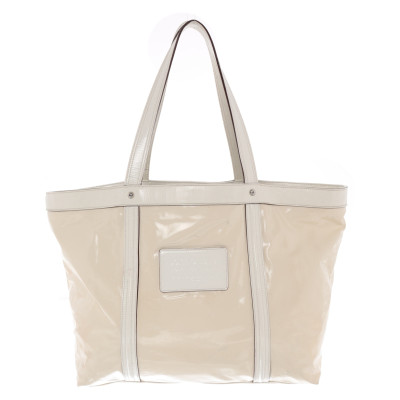 Dolce & Gabbana Shopper patent leather white