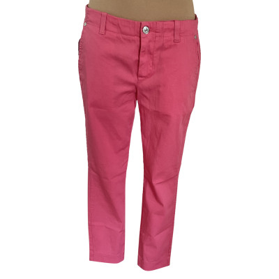 7 For All Mankind Paire de Pantalon en Coton en Rose/pink