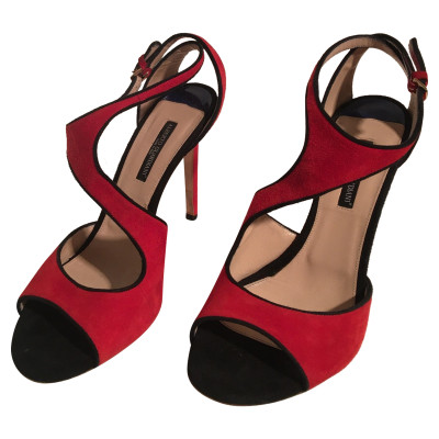 Alberto Guardiani Sandals Suede in Red