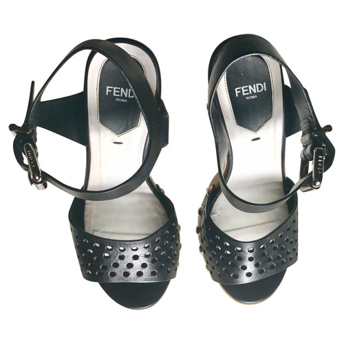 FENDI Femme sandales plate-forme en Taille: EU 36,5
