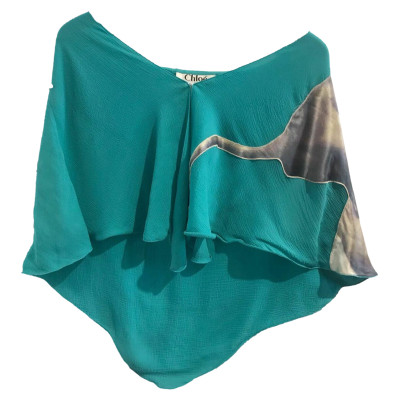 Chloé Scarf/Shawl Silk in Turquoise