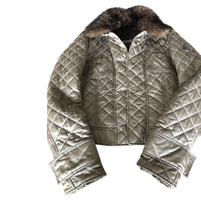 Geospirit Jacke/Mantel aus Baumwolle in Khaki