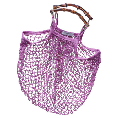 Utmon Es Pour Paris Handtasche aus Baumwolle in Violett