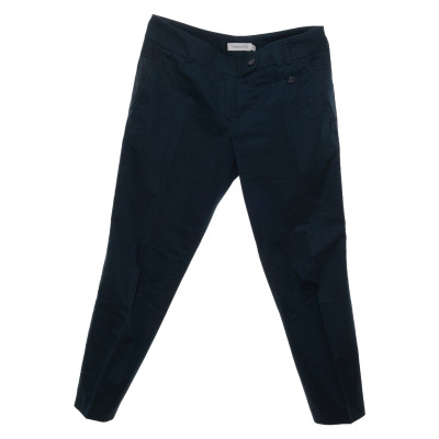 Turnover Trousers Cotton in Blue