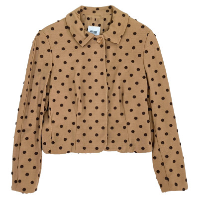 Moschino Cheap And Chic Jacke/Mantel aus Wolle in Braun