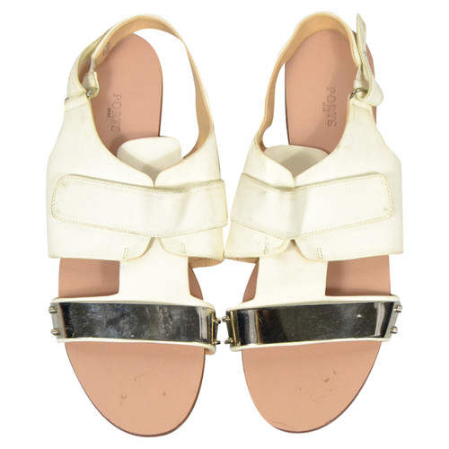 PORTS 1961 Women's Sandals Leather in White Size: EU 40