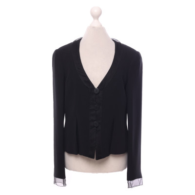 Giorgio Armani Jacket/Coat Silk in Black