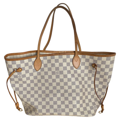 Louis Vuitton Neverfull MM32 in Tela in Bianco