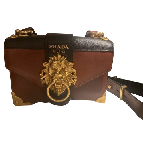 PRADA Women's Cahier Leather in Bordeaux | Second Hand