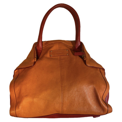 Alexander McQueen Handtasche aus Leder in Orange