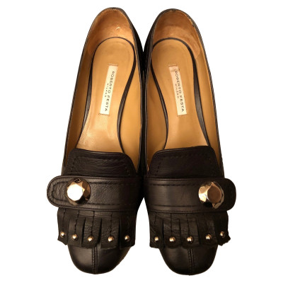 Roberto Festa Slippers/Ballerinas Leather in Black