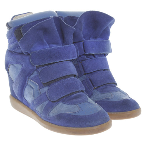 etiquette Subsidie kleermaker ISABEL MARANT Dames Sneaker-Wedges in Blau in Maat: EU 37