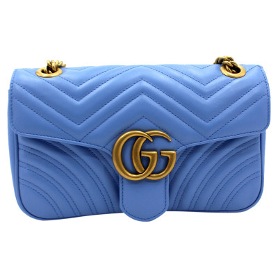 Gucci Marmont Bag in Pelle in Turchese