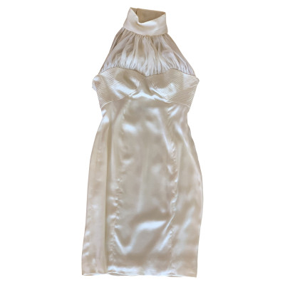 Gianni Versace Kleid aus Seide in Creme