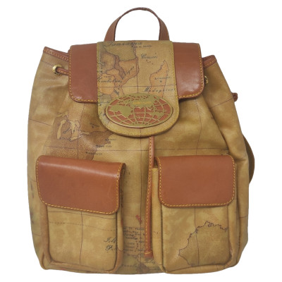Alviero Martini 1A Classe world Backpack Leather in Beige