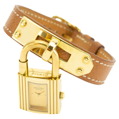 Hermès Watch Steel in Gold