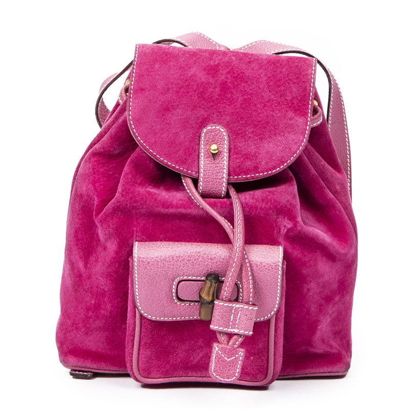 Pink best sale gucci backpack