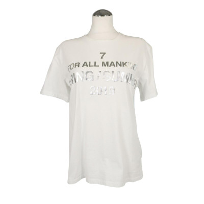 7 For All Mankind Capispalla in Cotone in Bianco
