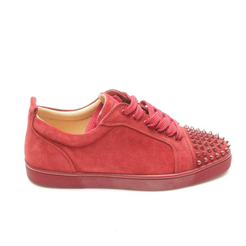 Nedgang Northern terrorist CHRISTIAN LOUBOUTIN Women's Trainers Leather in Red
