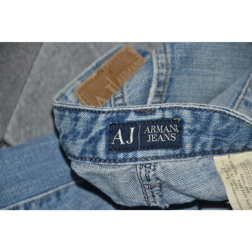 ARMANI JEANS Dames Jeans Katoen in Blauw in Maat: IT 42