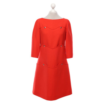 Courrèges Jurk Wol in Rood