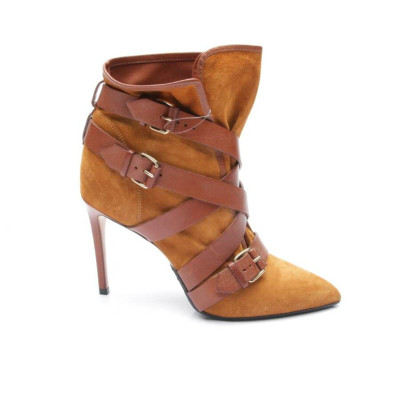 Balmain Ankle boots Leather in Brown