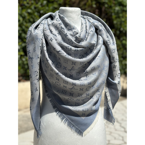 LOUIS VUITTON Damen Schal/Tuch aus Seide in Blau