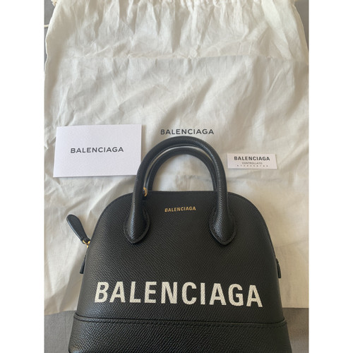 BALENCIAGA Women's Ville XXS Top Handle Bag Leather in Black
