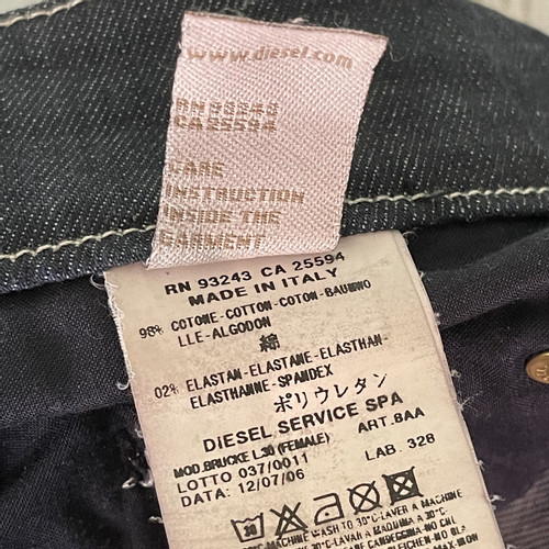 DIESEL Donna Jeans in Denim in Blu Taglia: W 28 L 30