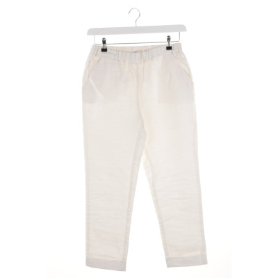Shirtaporter Paio di Pantaloni in Lino in Bianco