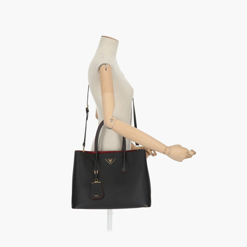 PRADA Donna Saffiano Lux Bag in Pelle in Nero | Seconda Mano
