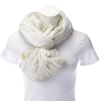 Faliero Sarti Schal/Tuch aus Baumwolle in Weiß