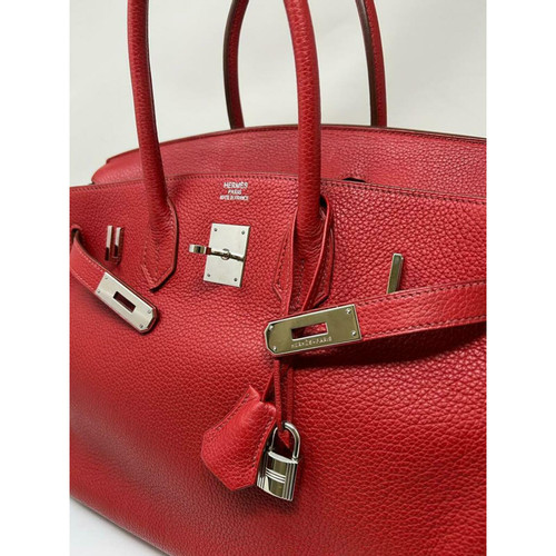 HERMÈS Women's Birkin Bag 35 Leather in Red