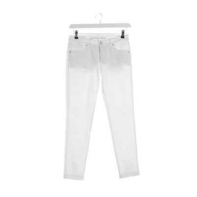 Raffaello Rossi Paire de Pantalon en Coton en Blanc
