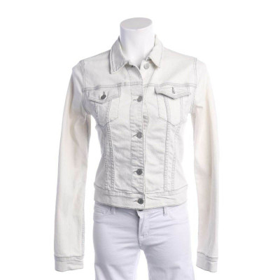 J Brand Jacke/Mantel aus Baumwolle in Weiß