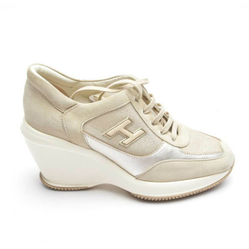 HOGAN Donna Sneaker in Pelle in Bianco Taglia: EU 38