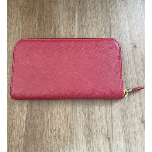 PRADA Damen Täschchen/Portemonnaie aus Leder in Rosa / Pink