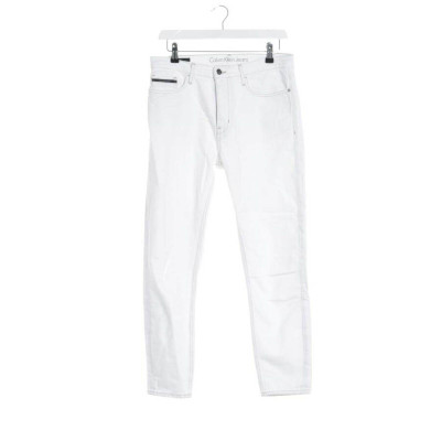 Calvin Klein Hose aus Baumwolle in Weiß