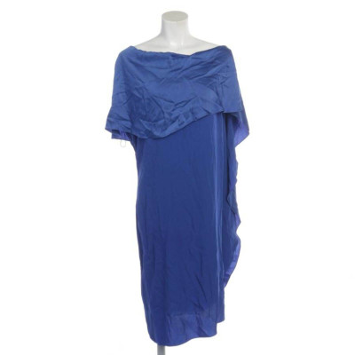 Ralph Lauren Purple Label Kleid aus Viskose in Blau
