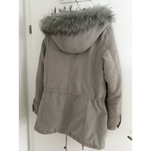 IQ BERLIN Damen Jacke/Mantel aus Pelz in Grau Größe: S