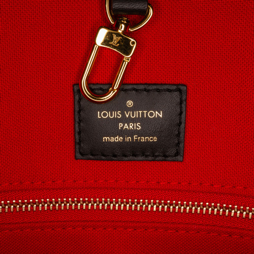 Sac bandoulière intérieur Louis Vuitton rouge Damier toile marron