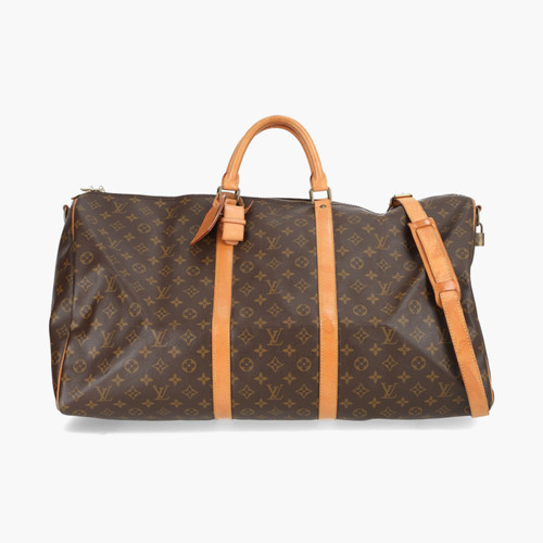 LOUIS VUITTON Donna Keepall 50 Bandouliere in Marrone