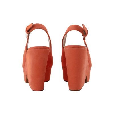 Clergerie Sandalen aus Leder in Orange