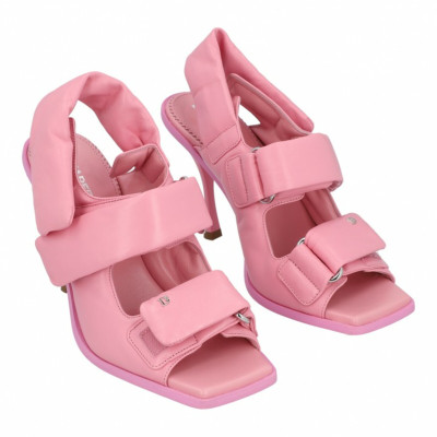 Dsquared2 Sandalen aus Leder in Rosa / Pink