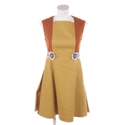 Talbot Runhof Kleid aus Baumwolle in Orange
